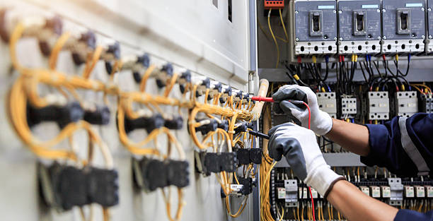 Professional Electrician technician working in Hemlock Farms, PA